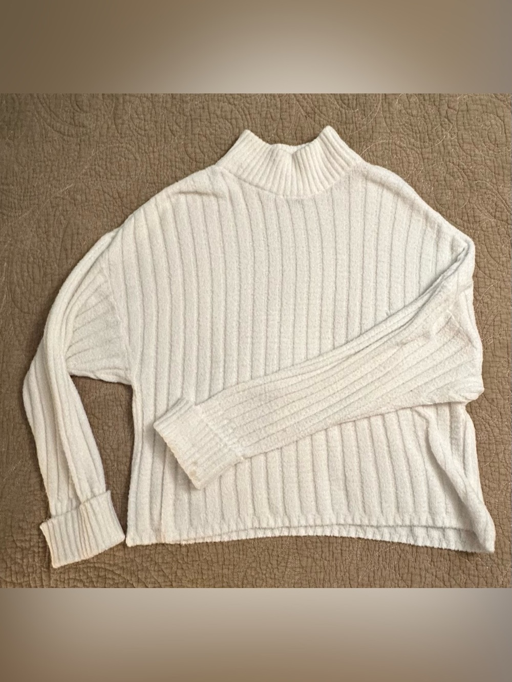 Express • fuzzy and soft sweater • mock neck pullover sweater